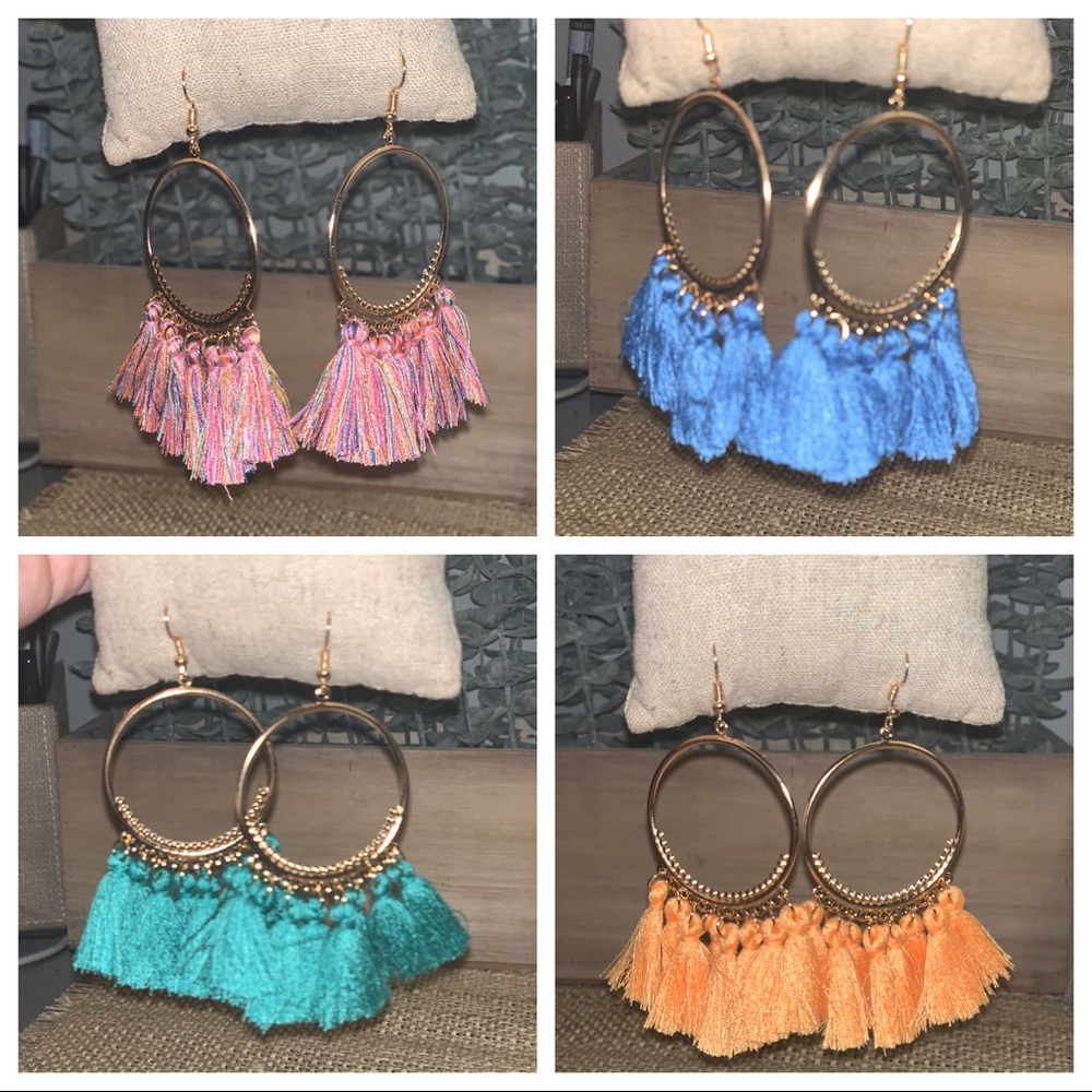 Boho fringe earrings
